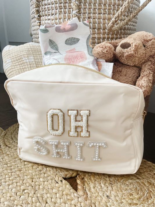 OH SHIT patch XL Nylon Pouch