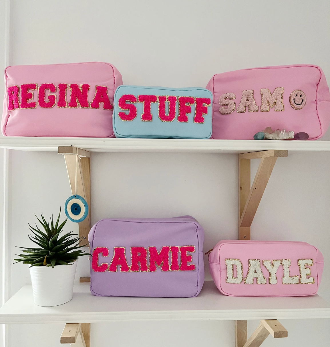 Customizable Large Nylon Pouch with Patches