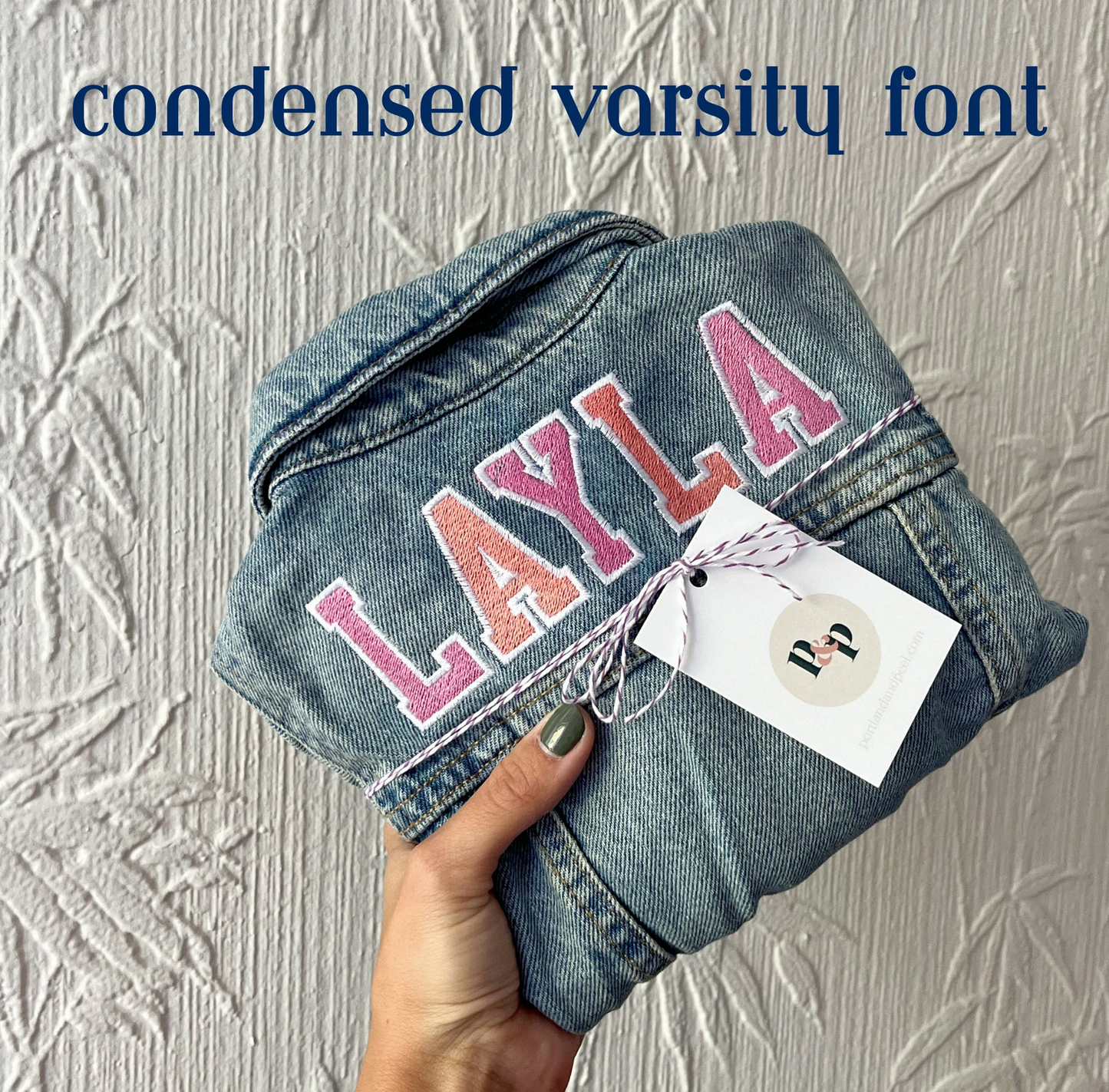 Custom Embroidered Womens Denim Jacket