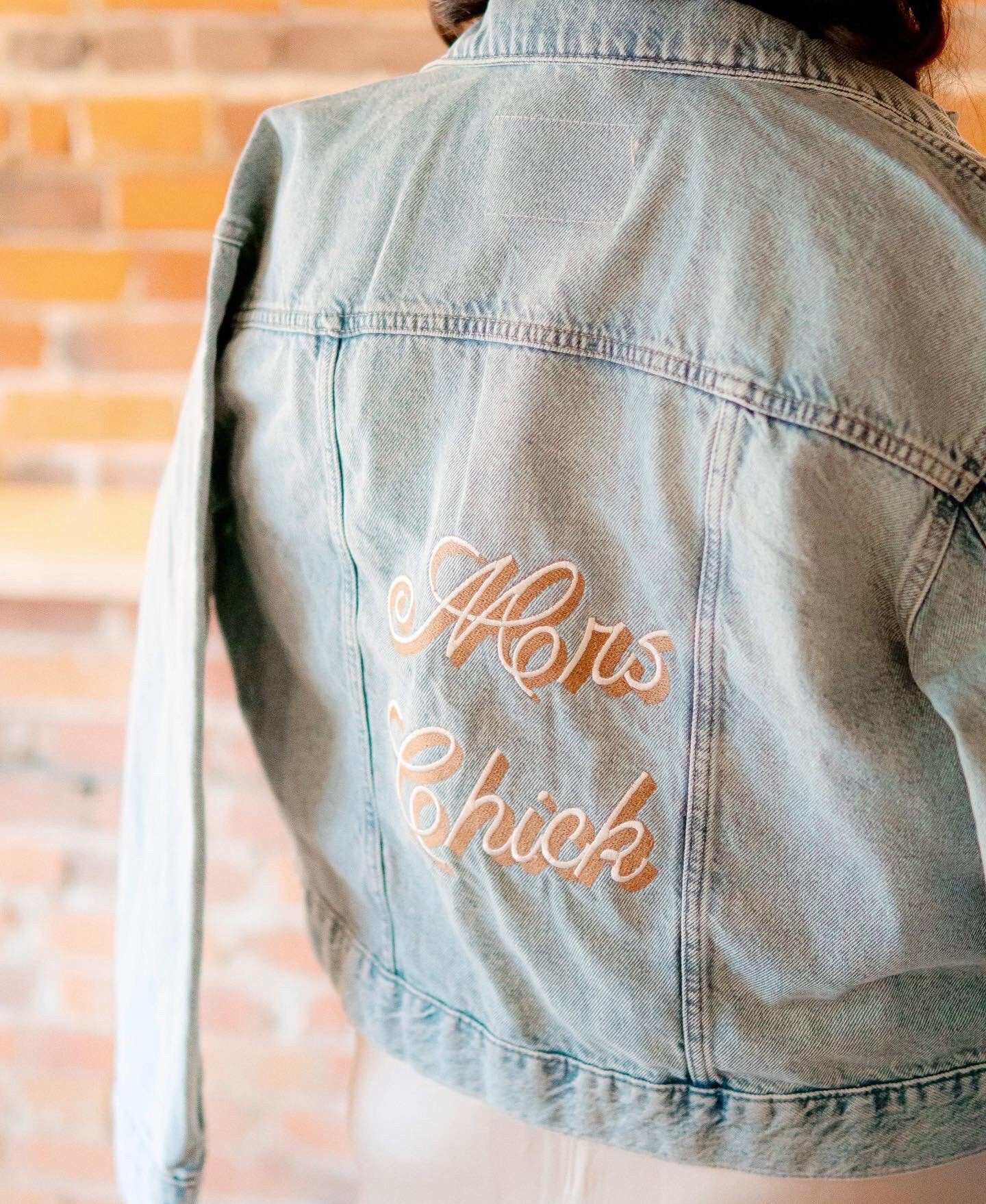 Future Mrs. Bridal Embroidered Denim Jacket