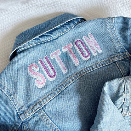 Custom Embroidered Kids Denim Jacket