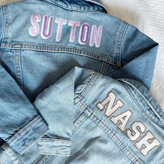 Custom Embroidered Womens Denim Jacket