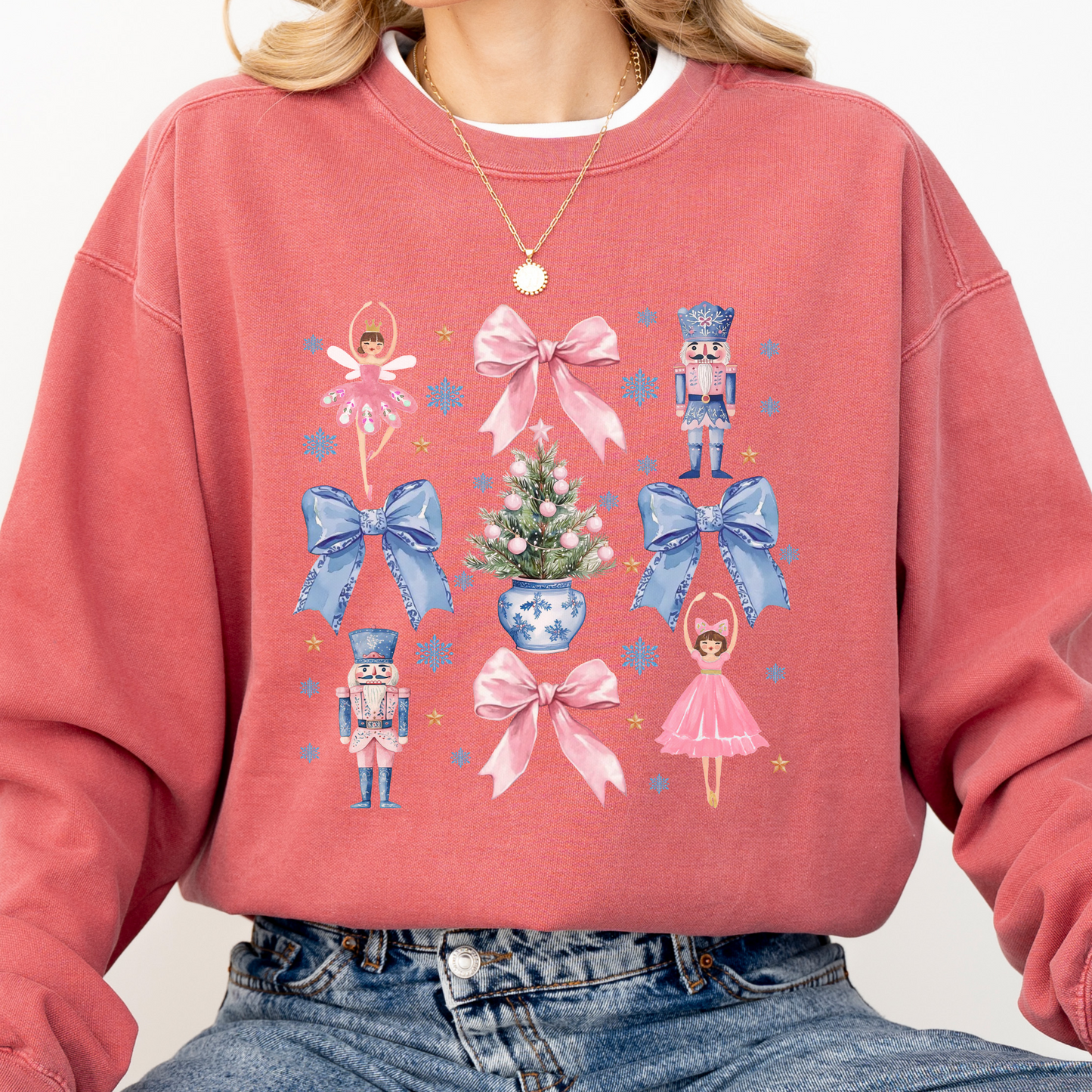 Nutcracker Inspired Coquette Christmas Sweatshirt